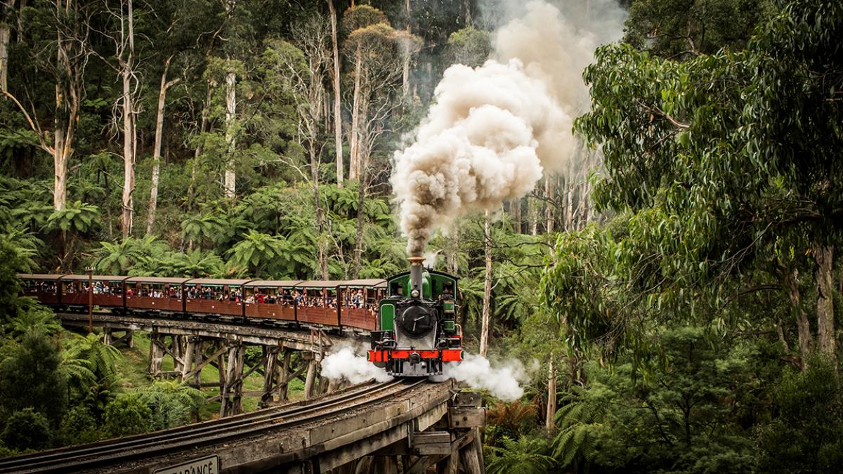 Melbourne Puffing Billy Steam Train
