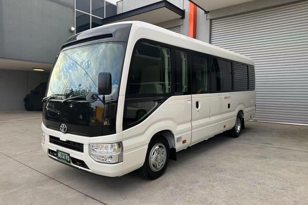 the Great Ocean Road via brand-new Toyota Coaster