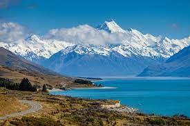 New Zealand South Island Mount Cook and Lake Pukaki